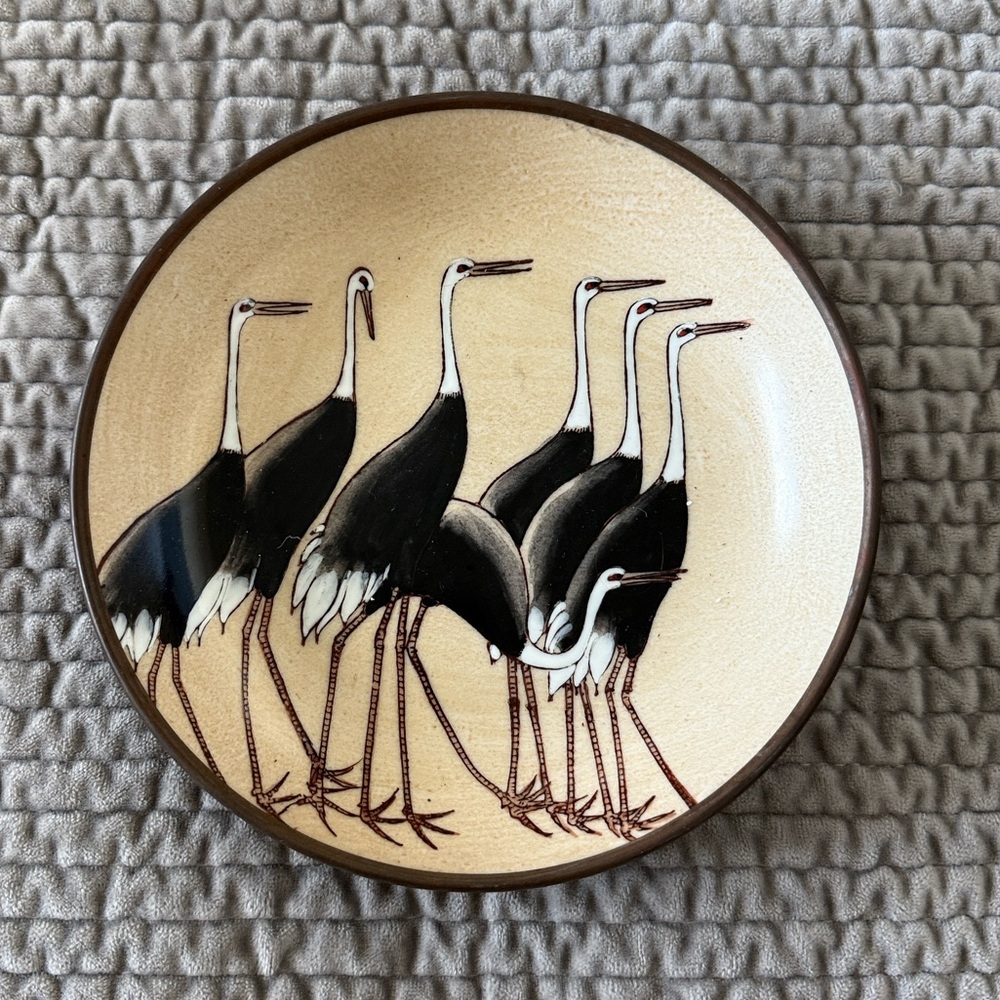 Mid Century Japanese Porcelain Collectable Plate